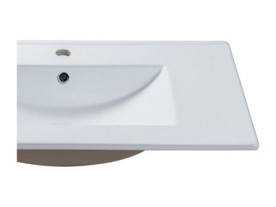 Vasque à encastrer blanche rectangle en céramique - 81 x 46,5 cm - MOTIAC