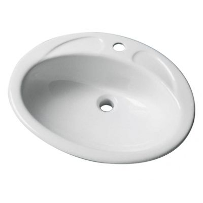 Vasque à encastrer Ibiza Blanc simple