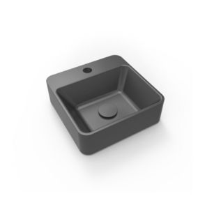 Vasque lave-mains carrée à poser grise SMART