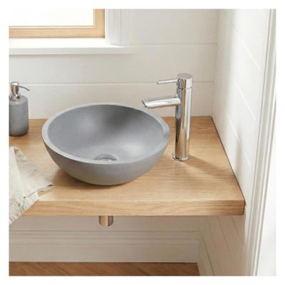 Lavabo En Béton Et Résine Bleu 40x35 Cm