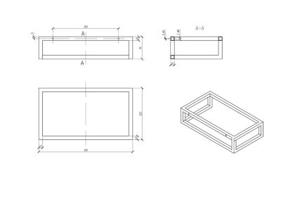 Vasque murale suspendue design fonte minérale, 44x22x10cm, BA18, Bonde, Sans cache, Rangement droite, Sans console, Quartz noir