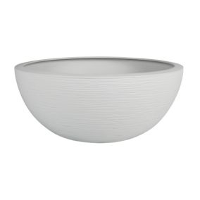 Vasque polypropylène EDA Graphit up blanc Ø 40 x h.16,5 cm