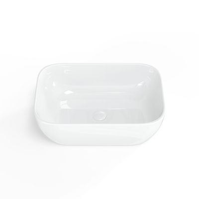 Vasque à poser 45,5 x 32,5 cm - blanc brillant - sans trop-plein - SAT Infinitio