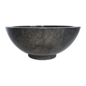 Vasque à poser en marbre - Coloris noir - D35 cm - BERATI