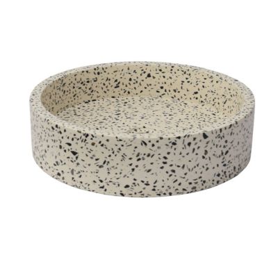 Vasque à poser en terrazzo crème, Arlequin