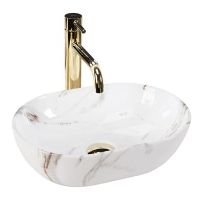 Vasque À Poser Rea Amelia Mini Shiny Aiax White