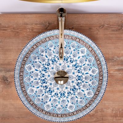 Vasque À Poser Rea Arte Blue Round