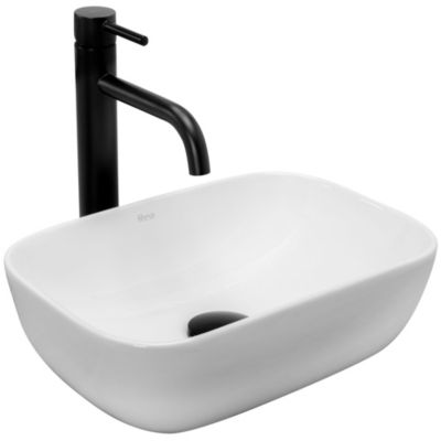 Vasque À Poser Rea Belinda Mini White Rectangle