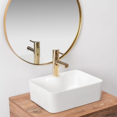 Vasque À Poser Rea Kelly Mini White Rectangle