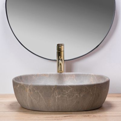 Vasque À Poser Rea Lara- Nablatowa Beige Oval