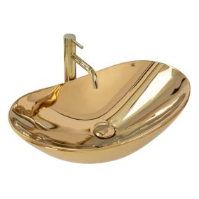 Vasque à poser REA Lavabo Royal gold