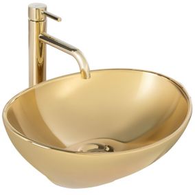 Vasque à poser REA Lavabo Sofia gold