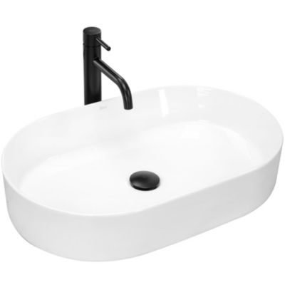 Vasque À Poser Rea Nadia 60 White Oval