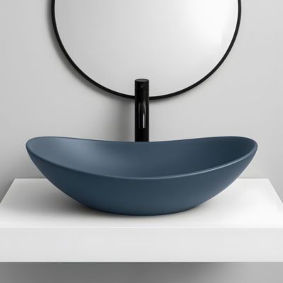 Vasque À Poser Rea Royal Blue Ovale