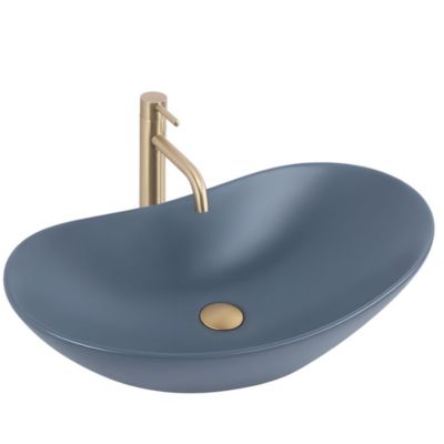 Vasque À Poser Rea Royal Blue Ovale