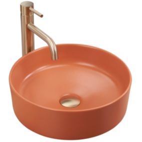 Vasque À Poser Rea Sami Terra Orange Round