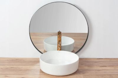 Vasque À Poser Rea Sami White Round