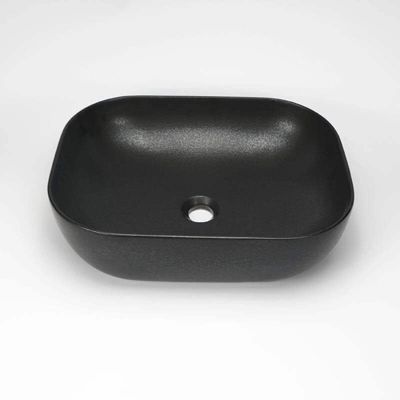 Vasque à Poser Rectangulaire - Céramique Noir Mat - 49x39 cm - Maze