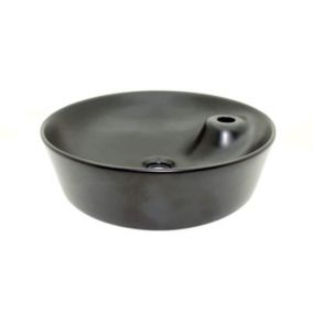 Vasque à Poser Ronde - Céramique Noir Mat - 44 cm - Lodge