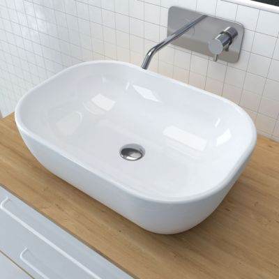Lavabo In Ceramica Per Esterni – Dimensioni 31 X 13,5 Cm (L X H), Ideale Per Giardini, Terrazze E Tavernette