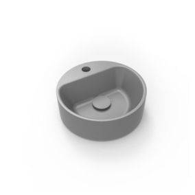 Vasque ronde lave-mains à poser grise SMART