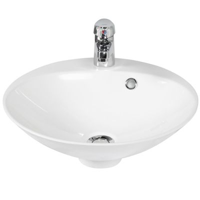 Vasque ronde à poser RESIBOL  45 cm - Blanc