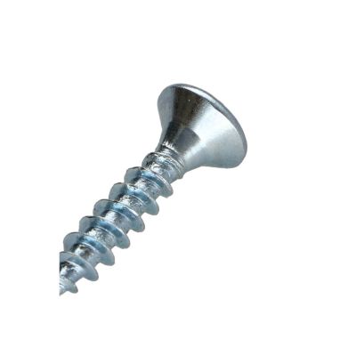 VBA Vis bois agglo Tête fraisée Pozi numéro 2 4X15 Filetage total Acier zingué - 1 pièce