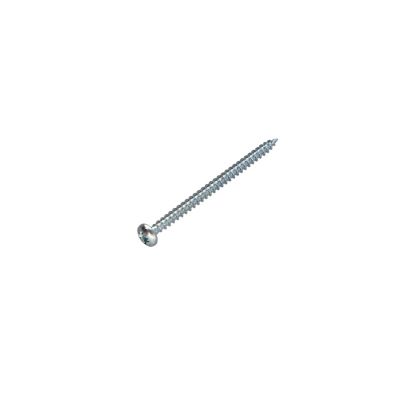 VBA Vis bois agglo Tête ronde TR Pozi numéro 2 5X80 Filetée sur 48 Acier zingué - 1 pièce