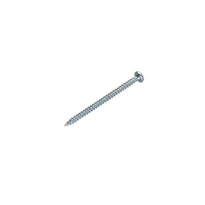 VBA Vis bois agglo Tête ronde TR Pozi numéro 2 5X80 Filetée sur 48 Acier zingué - 1 pièce