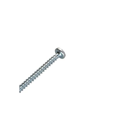 VBA Vis bois agglo Tête ronde TR Pozi numéro 2 5X80 Filetée sur 48 Acier zingué - 1 pièce