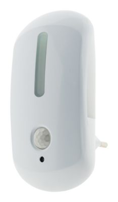 Veilleuse 2 en 1 crépusculaire à détection LED intégrée blanc neutre IP20 0,6W l.2,3xH.11,5cm Otio