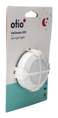Veilleuse à piles LED intégrée variation de couleurs IP20 0,34W ⌀7xP.2cm Otio