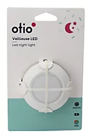 Veilleuse à piles LED intégrée variation de couleurs IP20 0,34W ⌀7xP.2cm Otio