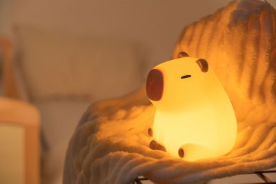 Veilleuse cochon LED integrée RGB 0.5W IP20 H.11,6cm, Seynave Capybara