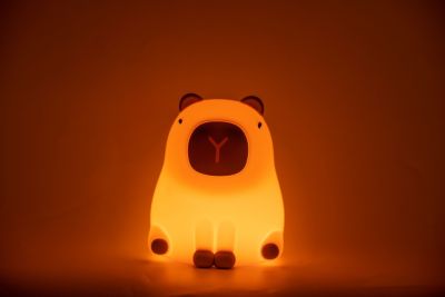 Veilleuse cochon LED integrée RGB 0.5W IP20 H.11,6cm, Seynave Capybara