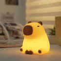 Veilleuse cochon LED integrée RGB 0.5W IP20 H.11,6cm, Seynave Capybara