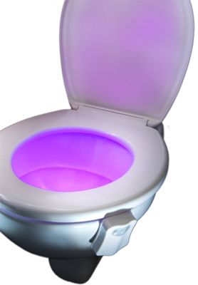 Veilleuse de toilette 8 couleurs avec détecteur de mouvement