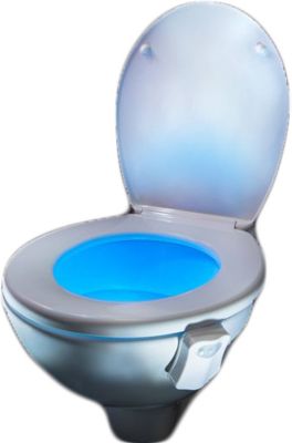 Veilleuse de toilette 8 couleurs avec détecteur de mouvement