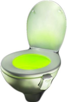 Veilleuse de toilette 8 couleurs avec détecteur de mouvement