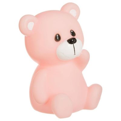 Veilleuse enfant Ourson - H14 cm - Rose- Atmosphera