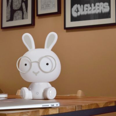 Veilleuse lapin LED integrée blanc 3W IP20 H.23cm Seynave