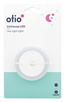 Veilleuse LED intégrée blanc neutre IP20 1W ⌀6xP.2,5cm Otio