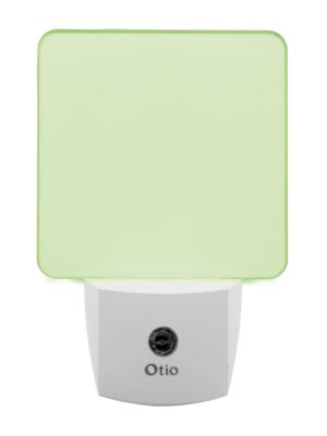 Veilleuse LED Otio IP20 1W vert l.13 x H.20 x P.5 cm