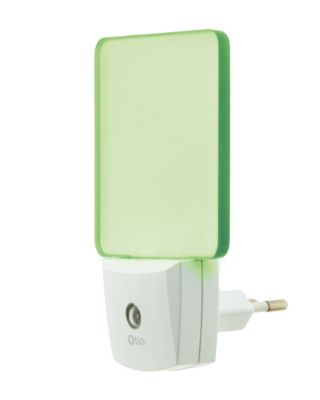Veilleuse LED Otio IP20 1W vert l.13 x H.20 x P.5 cm