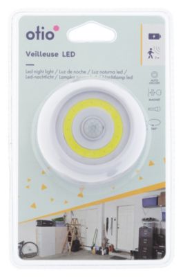 Veilleuse LED Otio IP20 2W blanc neutre l.13 x H.20 x P.7 cm