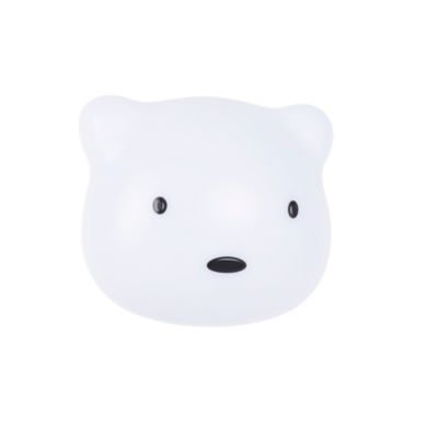 Veilleuse LED Ourson 1,5W IP20 l. 4 x H.8,5 cm blanc froid à blanc chaud tactile USB Corep blan