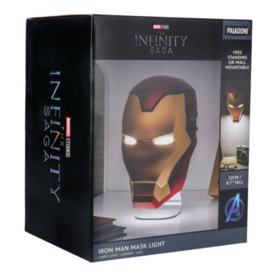 Veilleuse LED USB Casque Iron Man the Infinity saga sans fil Paladone l.14cm x H.22,2cm x P.13,5cm