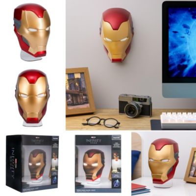 Veilleuse LED USB Casque Iron Man the Infinity saga sans fil Paladone l.14cm x H.22,2cm x P.13,5cm