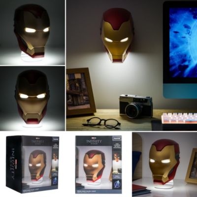Veilleuse LED USB Casque Iron Man the Infinity saga sans fil Paladone l.14cm x H.22,2cm x P.13,5cm