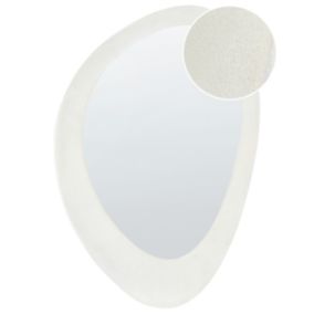 Velours Miroir 90 cm Blanc cassé AUDES